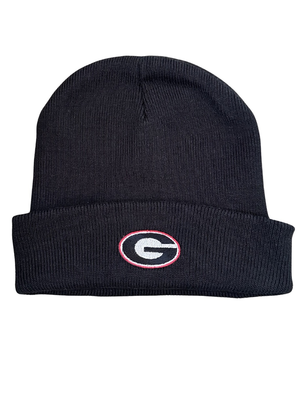 Black Unisex Youth Georgia Bulldogs Beanie Hat | SEC Football | Youth Sports - Picture 3 of 5